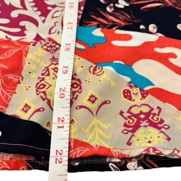 Renee C. Top Women's Size Small Sleeveless Tank‎ Blouse PATCHWORK BOHO COASTAL - Picture 5 of 10